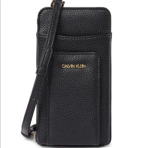 Calvin Klein Black Phone Crossbody
